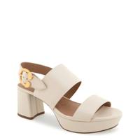 Women's Camera Heeled Sandal Eggshell view