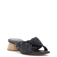 Leana Low Heeled Sandal Black Leather view