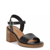 Garna Heeled Sandal Black Leather view