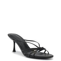 Women's Edna Heeled Sandal Leather BLACK LEATHER view