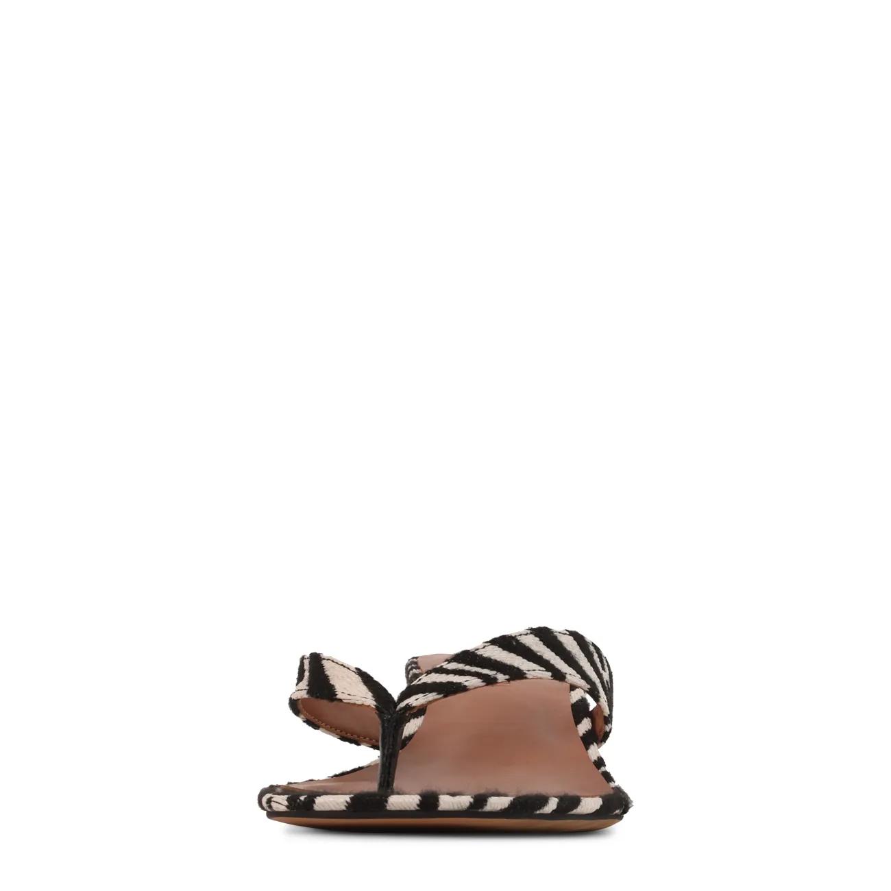 Women's Tracie Zebra Thong Dress Sandal