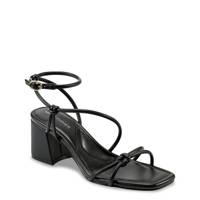 Women's Strappy Dress Heeled Sandal BLACK view