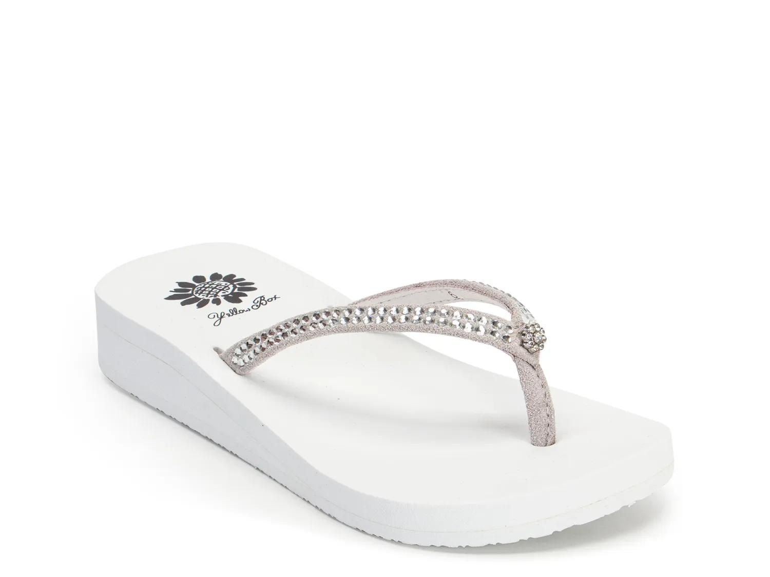 Yellow Box Wide Width Jello Wedge Sandal | Women's | White | Size 11 | Sandals | Platform | Wedge