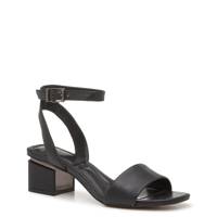 Women's Acaylee Heeled Sandal BLACK LEATHER view