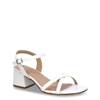 Women's Evelyn Wide Width Sandal WHITE WIDE view