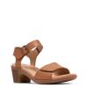 Women's Emily 2 Amanda Wide Width Heeled Sandal TAN LEATHER view