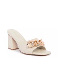 Golden-C Block Heel Sandal BONE view