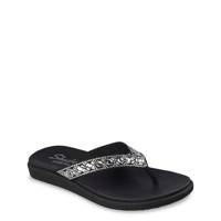 Women's Meditation Luxe Flip Flops BLACK view