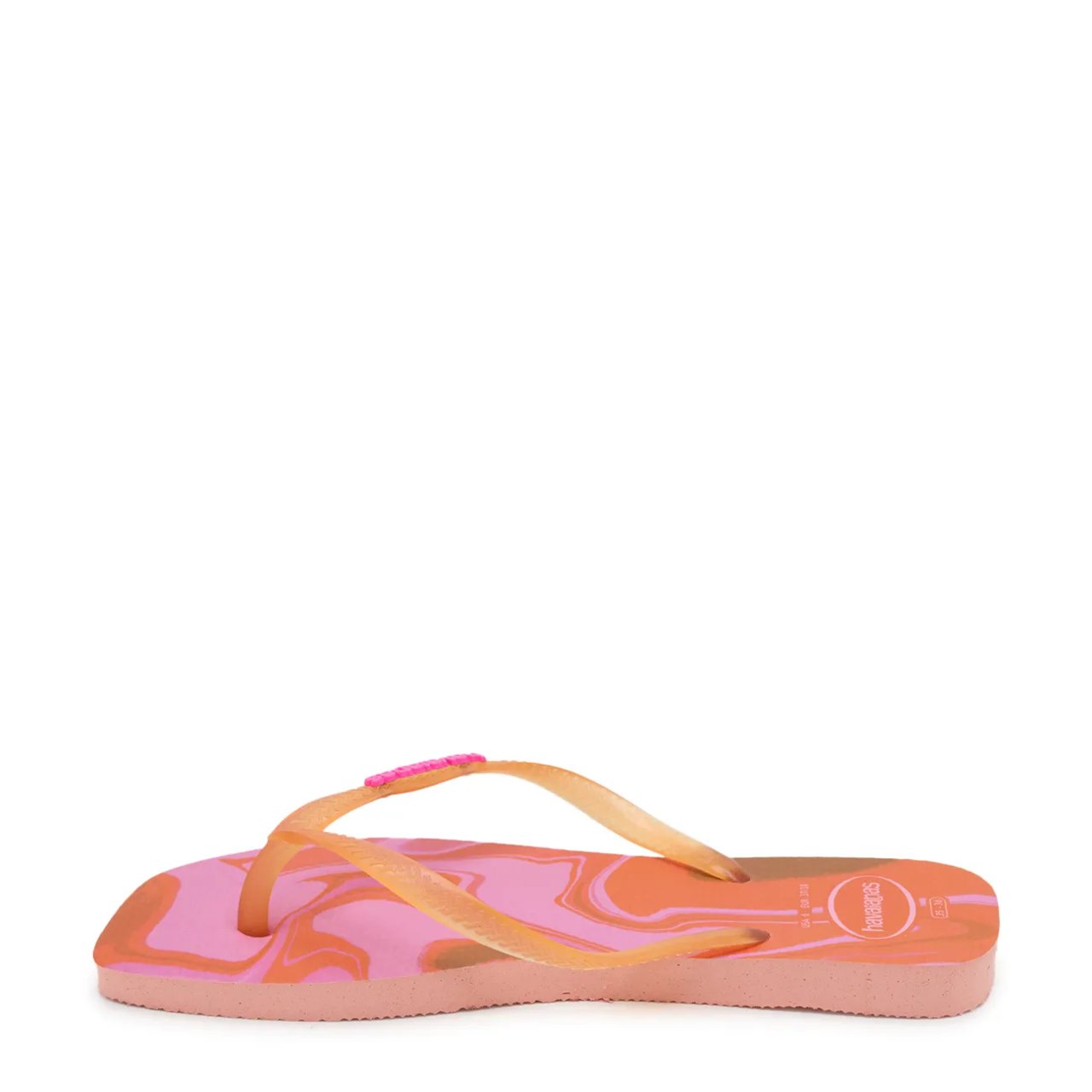 Womens' Square Jelly Flip Flop