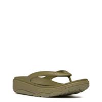 Women's RELIEFF Recovery Toe-Post Sandal CAMO GREEN view