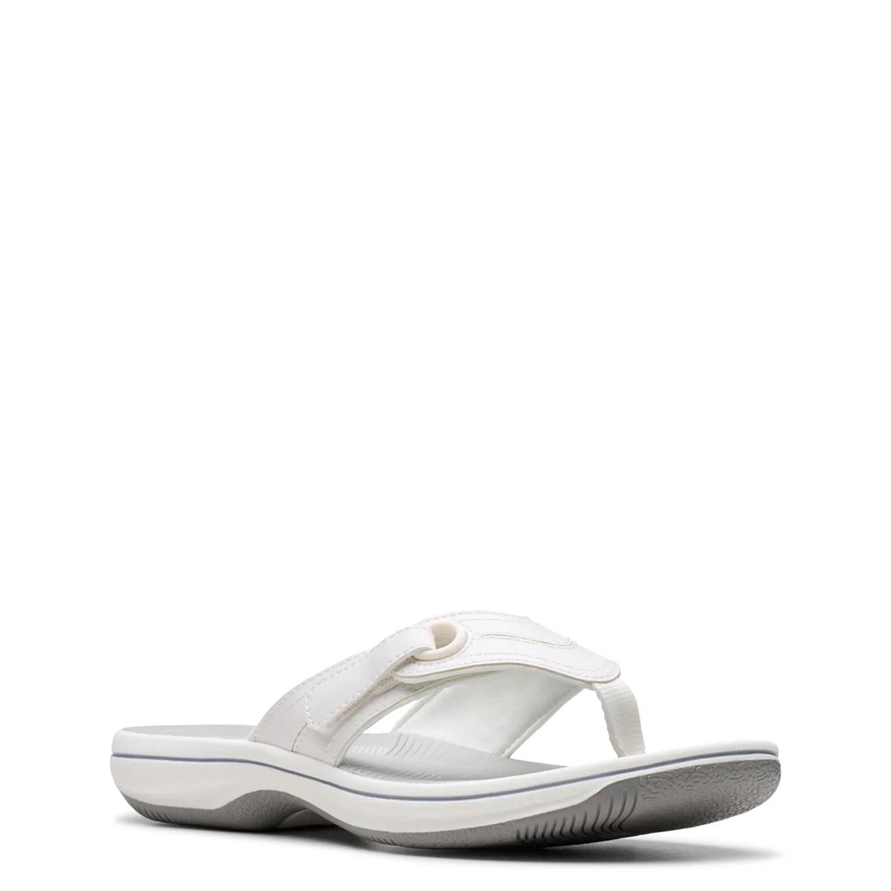 Clarks Brinkley Reyna Womens Toe Post Sandals Colour: White, Size: 8
