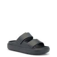 Women's Wave Double Band Slide Sandal BLACK view