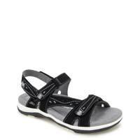 Women's Stephie Sport Sandal BLACK NUBUCK WIDE view