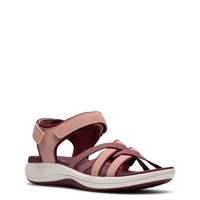 Women's Mira Shore Wide Width Sandal Maroon view