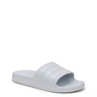 Women's Adilette Aqua Slide Sandal HALO BLUE/HALO BLUE/HALO BLUE view