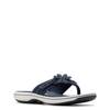 Women's Clarks Breeze Flip Flop Sandal NAVY view