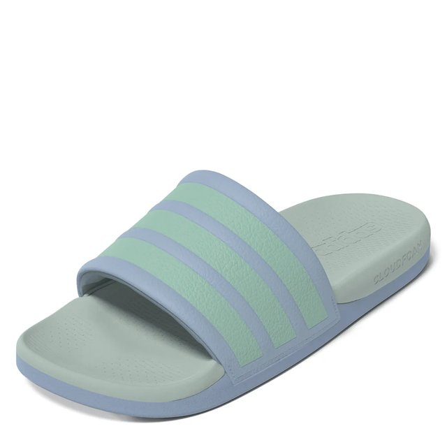 Adidas Sky Blue Comfort Slides adidas Adilette Comfort Slides - Blue | Free Shipping with  main image 3