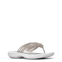 Women's Breeze Flip Flop Sandal SILVER view