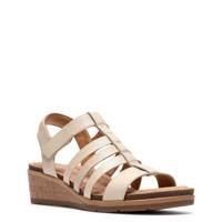 Women's Kacha Step Wedge Sandal CREAM LEATHER view