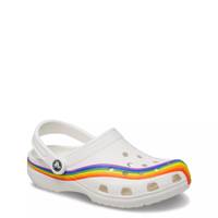 Unisex Classic Rainbow Dye Clog White/Multi view