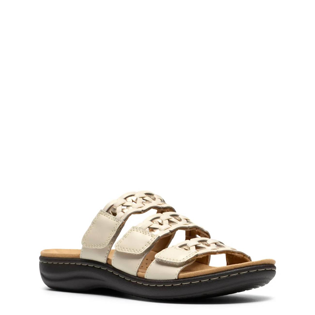 Clarks Women's Laurieann Emma Wide Wdith Flat Sandal