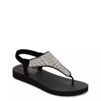 Rhinestone Sling Back Sandal Black view