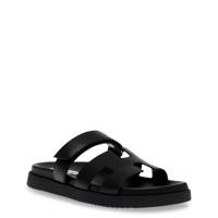 Mayven Flat Sandal Black Leather view