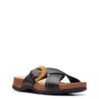 Women's Reileigh Bay Sandal Black Leather view
