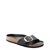 Women's Madrid Big Buckle Sandal BLACK LEATHER view