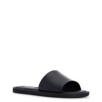 Kaya Flat Sandal BLACK LEATHER view