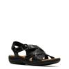 Women's Laurieanne Mae Flat Sandal BLACK LEATHER view