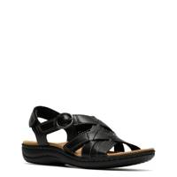 Women's Laurieanne Mae Flat Sandal BLACK LEATHER view