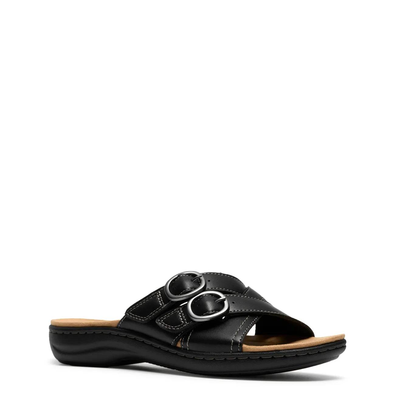 Clarks Women's Laurieann Opal Wide Width Flat Sandal