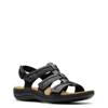 Women's Laurieann Ivy Wide Width Flat Sandal BLACK LEATHER view