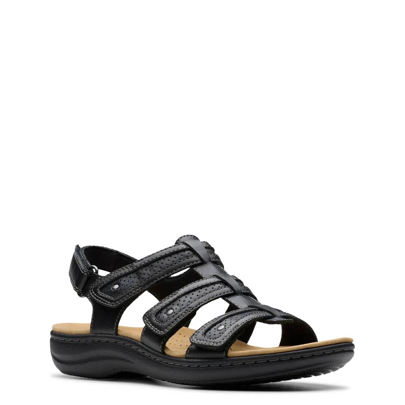 Clarks Women's Laurieann Ivy Wide Width Flat Sandal