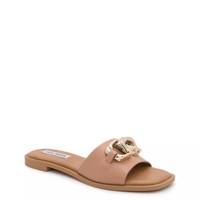 Gene Flat Sandal Tan view