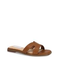 Hilda Flat Sandal Tan Leather view