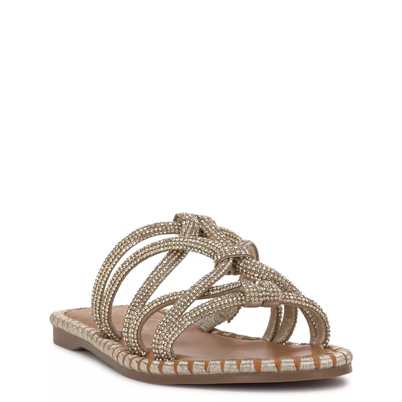 Briella2 Flat Jeweled Sandal