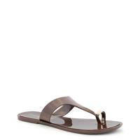 Women's Kissaway Jelly Flat Sandal BROWN view