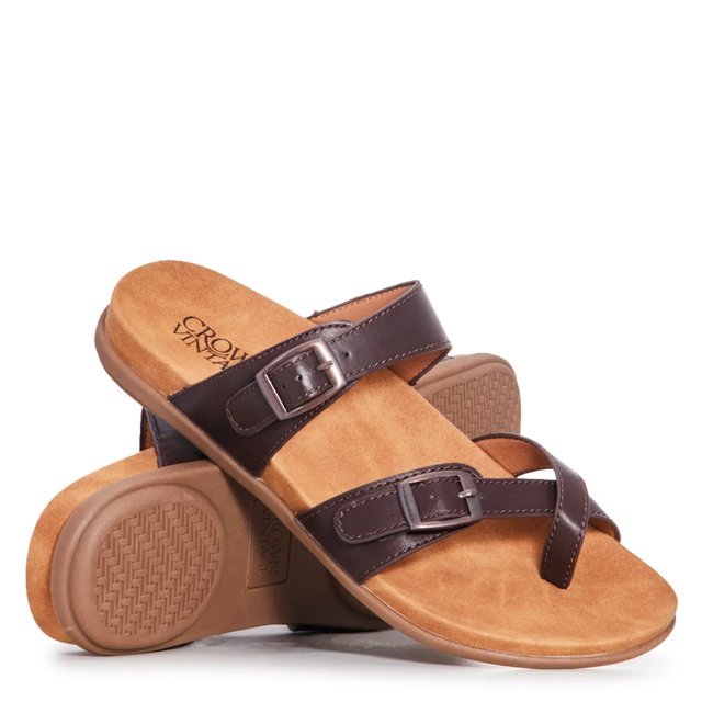 ヘザーブラウン Vans '08 Women's Triple Crown非売品 Crown Vintage Pamela-03 Wide Width Sandal | DSW Canada