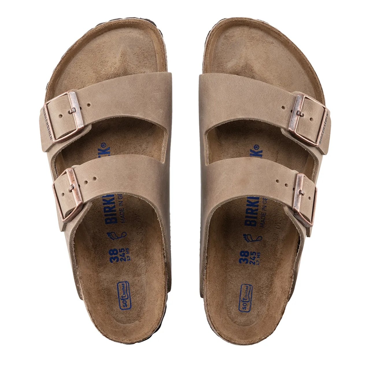 Women's Arizona Soft Footbed Oiled Leather Sandal