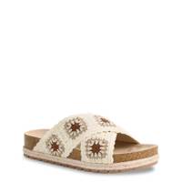 Women's Tacoma Crochet Sandal CREAM MULTI CROCHET view