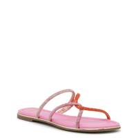 Women's Zoet Flat Sandal FUSCHIA/ORANGE view