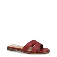 Hilda Flat Sandal BURGENDY view