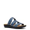 Women's Laurieann Emma Wide Wdith Flat Sandal DENIM BLUE view