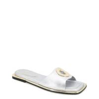 Women's Asher Flat Sandal SILVER LEATHER view