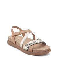 Women's Athena Sandal PLATINUM/TAN/FOIL VENIN LEATHER view