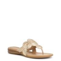 Dezie Sandal Wide GOLD view