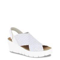 Women's Venti Beatrice Wedge Sandal WHITE SHIMMER view