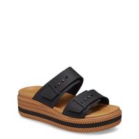 Women's Brooklyn Woven Buckle Wedge Sandal BLACK view